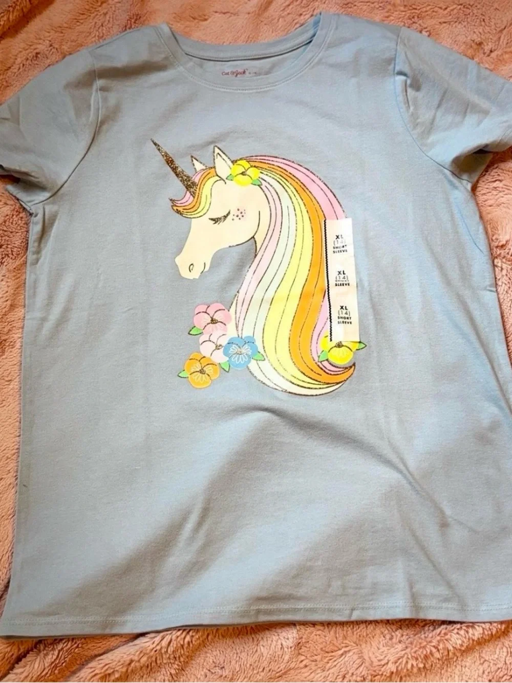Girls Size 14 Bundle NWT Jumpsuit Unicorn Tee + Free Leopard Skirt